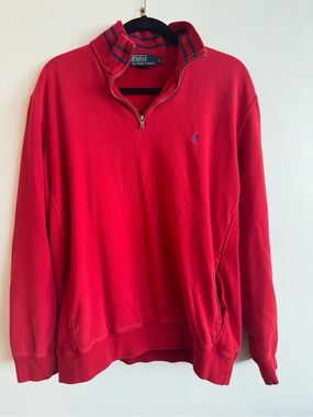 Polo by Ralph Lauren Half Zip Pullover Sweatshirt L